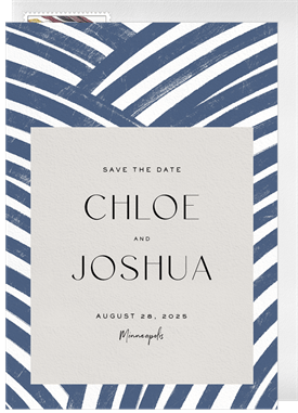 'Artsy Abstract' Wedding Save the Date