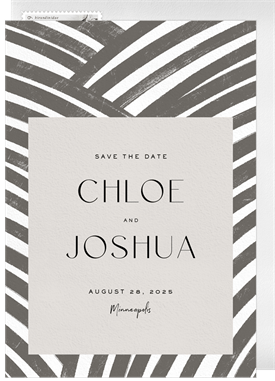 'Artsy Abstract' Wedding Save the Date