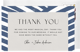 'Artsy Abstract' Wedding Thank You Note