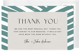 'Artsy Abstract' Wedding Thank You Note