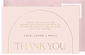 'Delicate Arch' Wedding Thank You Note