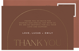 'Delicate Arch' Wedding Thank You Note