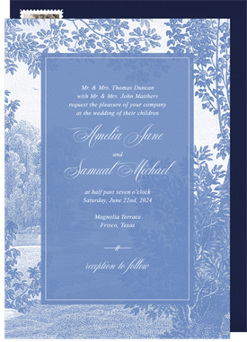 'Idyllic Garden' Wedding Invitation
