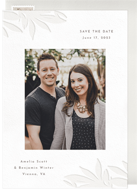'Dreamy Letterpress' Wedding Save the Date