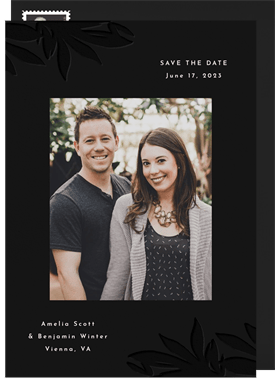 'Dreamy Letterpress' Wedding Save the Date