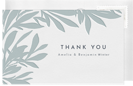 'Dreamy Letterpress' Wedding Thank You Note