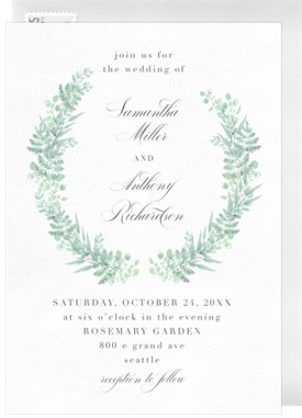 'Fancy Frame' Wedding Invitation