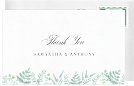 'Fancy Frame' Wedding Thank You Note