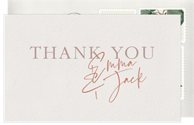 'Our Wedding' Wedding Thank You Note