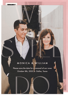 'Stacked Still Do' Vow Renewal Save the Date