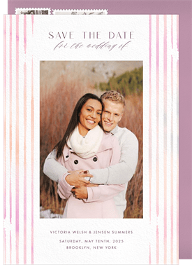 'Summer Stripes' Wedding Save the Date
