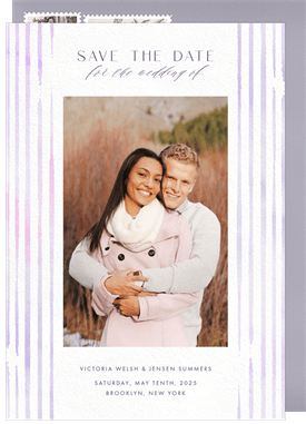 'Summer Stripes' Wedding Save the Date