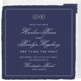 'Nautical Infinity Knot' Wedding Save the Date