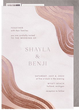 'Graceful Geology' Wedding Invitation