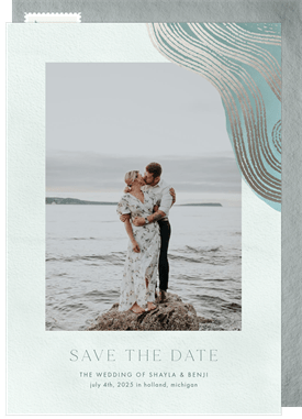 'Graceful Geology' Wedding Save the Date