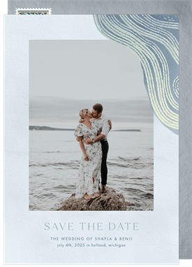 'Graceful Geology' Wedding Save the Date