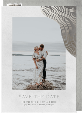 'Graceful Geology' Wedding Save the Date