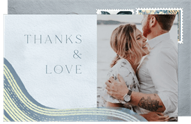 'Graceful Geology' Wedding Thank You Note