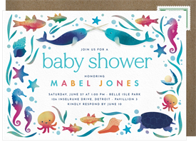'Undersea Whimsy' Baby Shower Invitation