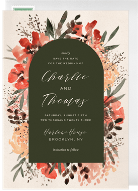 'Spring Bouquet' Wedding Save the Date