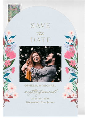 'Romantic Secret Garden' Wedding Save the Date