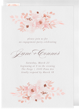 'Lovely Florals' Party Invitation