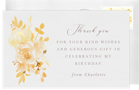 'Lovely Florals' Entertaining Thank You Note