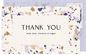 'Pattern Play' Wedding Thank You Note