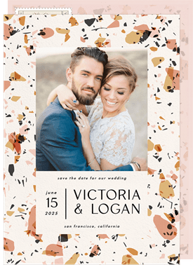 'Pattern Play' Wedding Save the Date