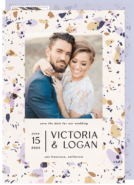 'Pattern Play' Wedding Save the Date