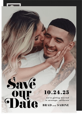 'Mister and Missus' Wedding Save the Date