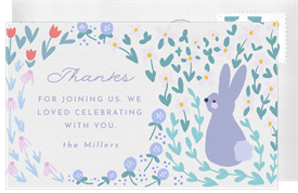 'Sweet Bunny' Easter Thank You Note