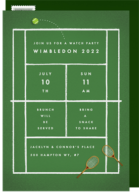 'Wimbledon' Entertaining Invitation
