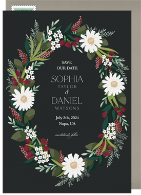 'Spring Flowers' Wedding Save the Date
