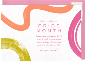 'Mod Mood' Pride Invitation