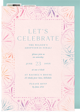 'Boho Sunburst' Party Invitation