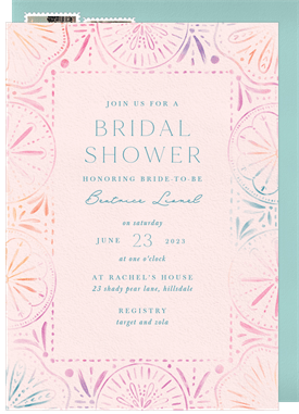 'Boho Sunburst' Bridal Shower Invitation