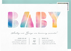 'Summer Baby' Baby Shower Invitation