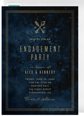 'Luxe Texture' Party Invitation