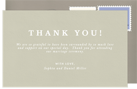 'Arch Shapes' Wedding Thank You Note