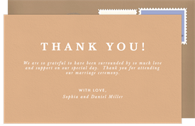 'Arch Shapes' Wedding Thank You Note