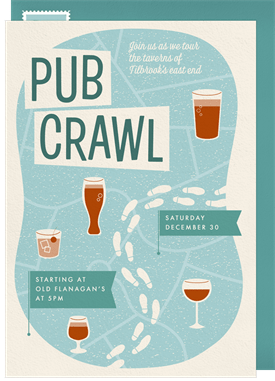 'Pub Crawl' Business Invitation