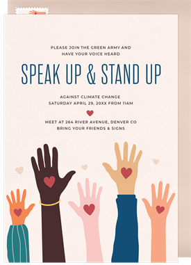 'Lend A Hand' Causes and Activism Invitation