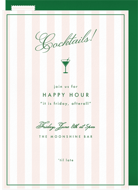 'Highball Happy Hour' Happy Hour Invitation