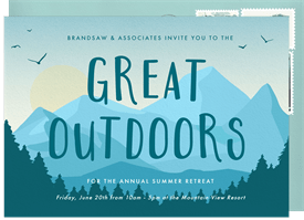 'Great Outdoors' Business Invitation