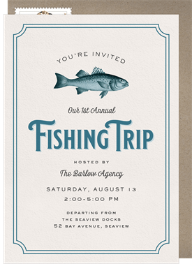 'Fishing Trip' Business Invitation