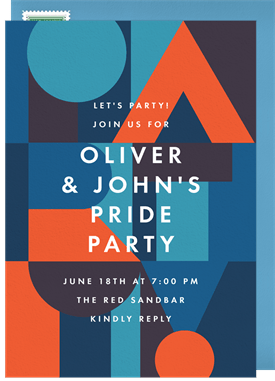 'Block Party' Pride Invitation