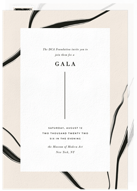 'Artsy Affair' Gala Invitation
