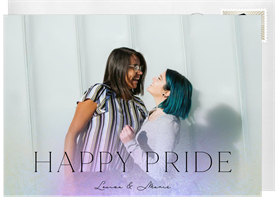 'Iridescent Overlay' Pride Card