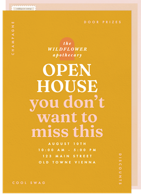 'Don't Miss This' Open House Invitation